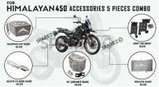 Royal Enfield 5 Pcs Accessories Combo Pack CP-2 Himalayan 450 - SPAREZO